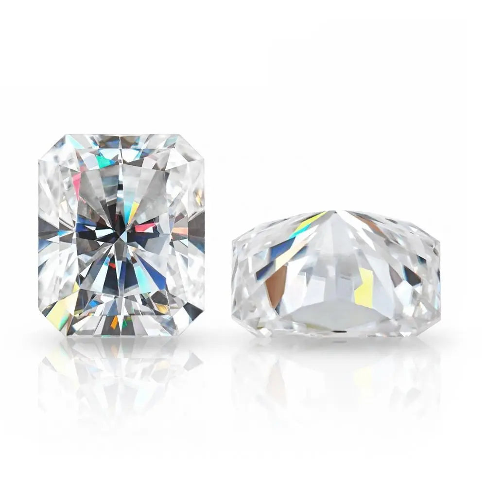 Radiant Cut Moissanite Loose Stones 4x6mm (0.7ct) - 10x14mm (8.5ct) options - DE Moissanite Engagement Rings & Jewelry | Luxus Moissanite