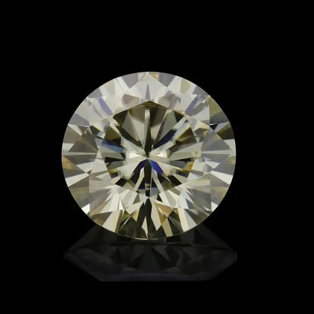 0.5ct - 6.84ct (5mm - 12mm) Round Golden Yellow Moissanite Stones Moissanite Engagement Rings & Jewelry | Luxus Moissanite