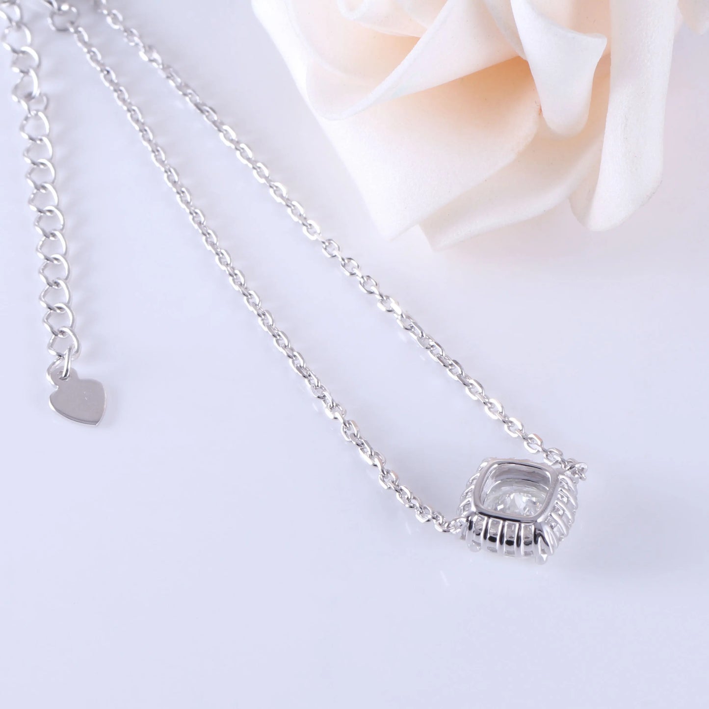 10k White / Rose / Yellow Gold Halo Moissanite Bracelet 2ct Cushion Cut Center Stone Moissanite Engagement Rings & Jewelry | Luxus Moissanite