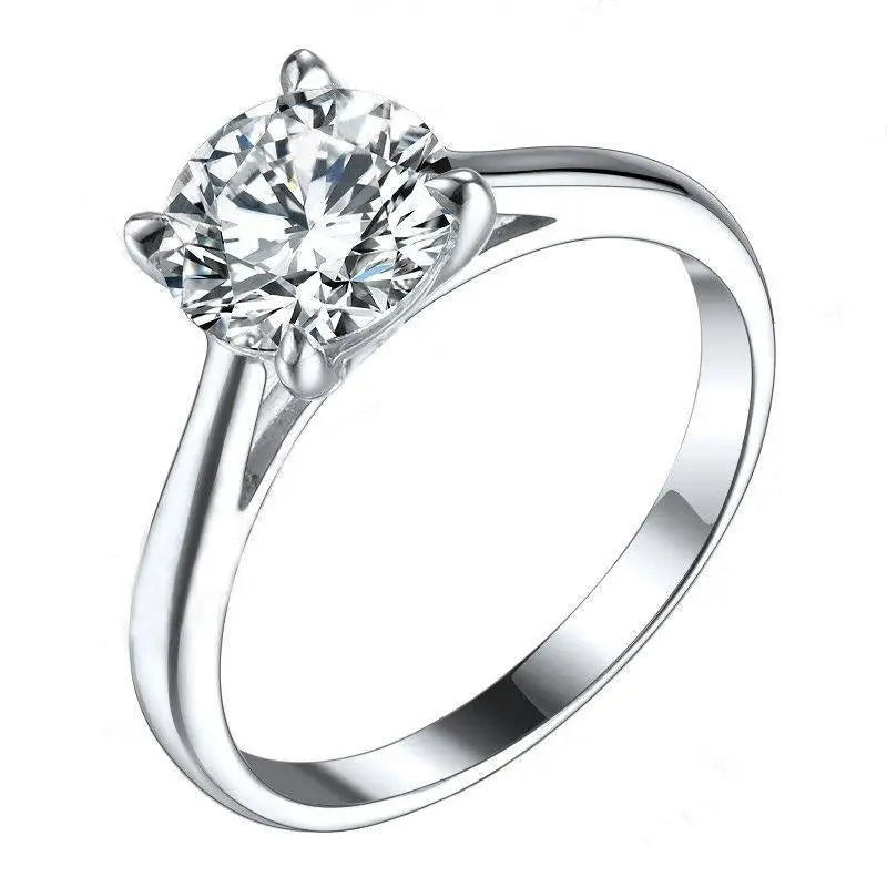 10k White Gold Solitaire Moissanite Ring 1.25ct Moissanite Engagement Rings & Jewelry | Luxus Moissanite | Moissanite fine jewelry Collection