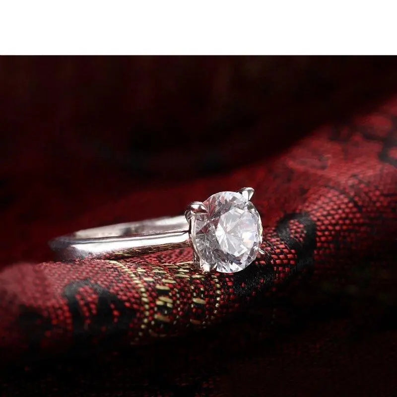 10k White Gold Solitaire Moissanite Ring 1.25ct Moissanite Engagement Rings & Jewelry | Luxus Moissanite