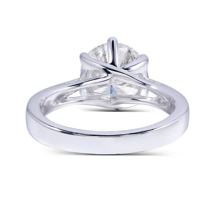 14k White Gold Solitaire Moissanite Ring 2ct Moissanite Engagement Rings & Jewelry | Luxus Moissanite