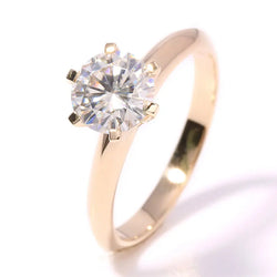 14k Yellow Gold Solitaire Moissanite Ring 2ct – Luxus Moissanite