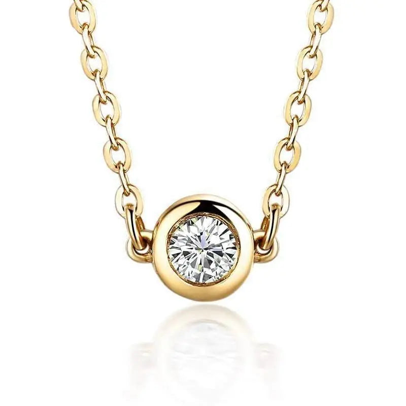 18k Yellow Gold Moissanite Chain Bracelet 0.1ct Moissanite Engagement Rings & Jewelry | Luxus Moissanite