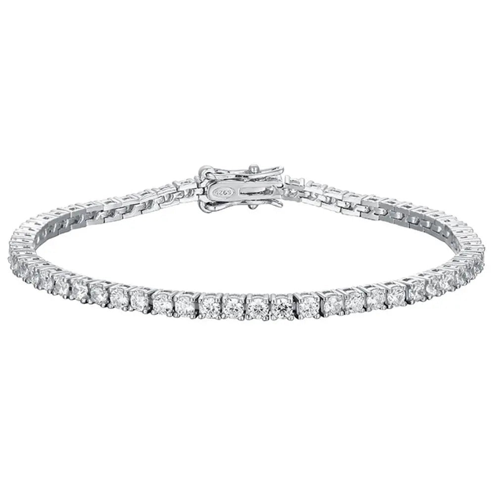 925 Sterling Silver Moissanite Tennis Bracelet 10ctw Moissanite Engagement Rings & Jewelry | Luxus Moissanite