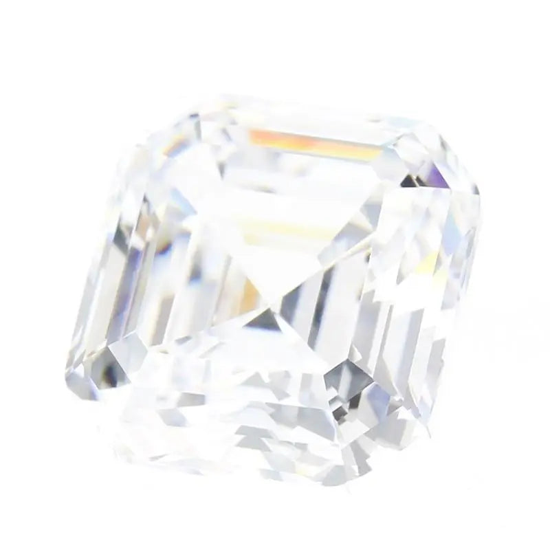 Asscher Cut Moissanite Loose Stones 5mm (0.75ct) - 11mm (7.44ct) options - DE Moissanite Engagement Rings & Jewelry | Luxus Moissanite | Asscher Cut Moissanite Loose Stones