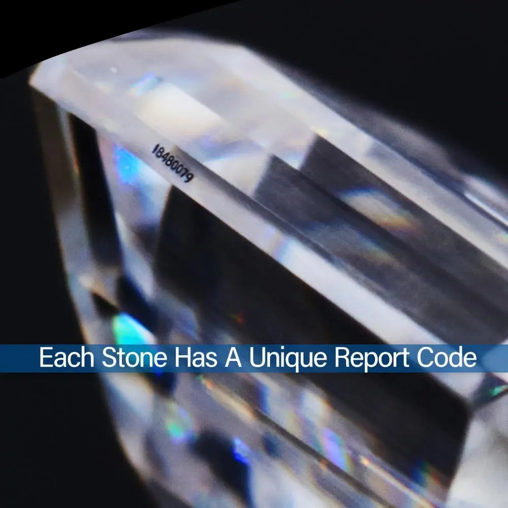 Emerald Cut Moissanite Loose Stones 3x5mm (0.5ct) - 12x14mm (12ct) options - DE Moissanite Engagement Rings & Jewelry | Luxus Moissanite Emerald Cut Moissanite Loose Stones / Emerald Stone Loose