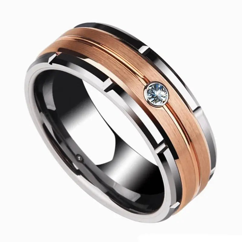 Men's Engagement Ring / Wedding Band Moissanite Engagement Rings & Jewelry | Luxus Moissanite