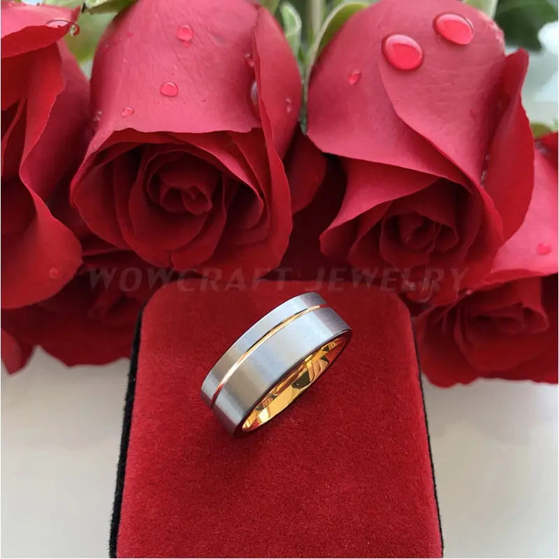Men's Wedding Band - 5 different styles Moissanite Engagement Rings & Jewelry | Luxus Moissanite | Best ceramic wedding Band collection!|