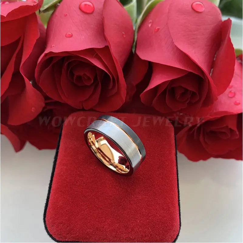 Men's Wedding Band - 5 different styles Moissanite Engagement Rings & Jewelry | Luxus Moissanite | Best ceramic wedding Band collection!|