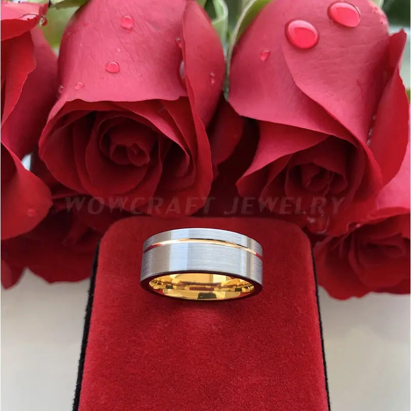 Men's Wedding Band - 5 different styles Moissanite Engagement Rings & Jewelry | Luxus Moissanite | Best ceramic wedding Band collection!|