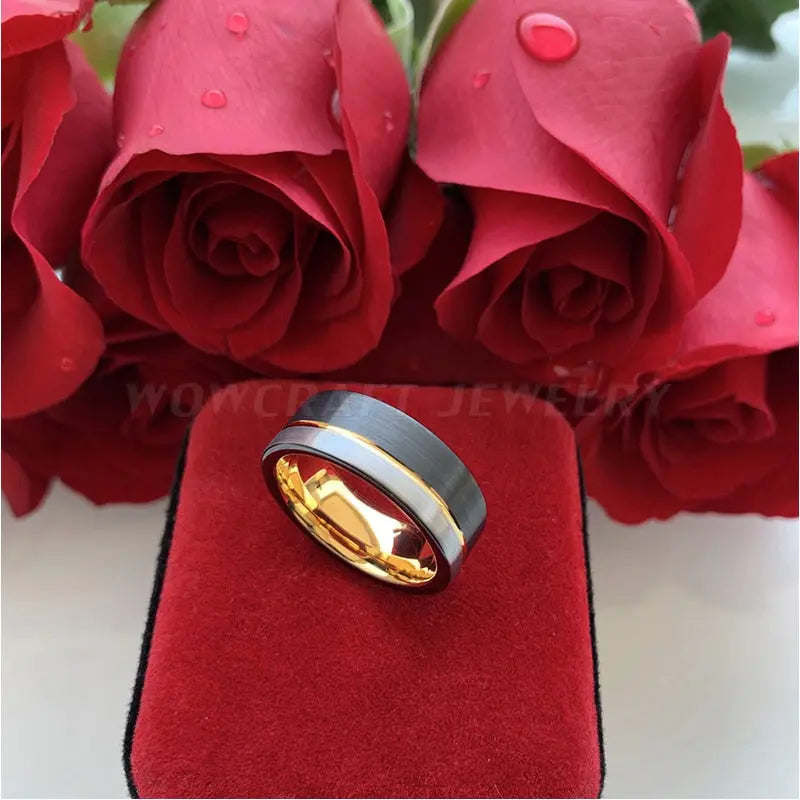 Men's Wedding Band - 5 different styles Moissanite Engagement Rings & Jewelry | Luxus Moissanite | Best ceramic wedding Band collection!|