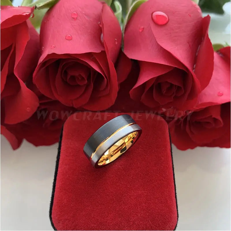 Men's Wedding Band - 5 different styles Moissanite Engagement Rings & Jewelry | Luxus Moissanite | Best ceramic wedding Band collection!|