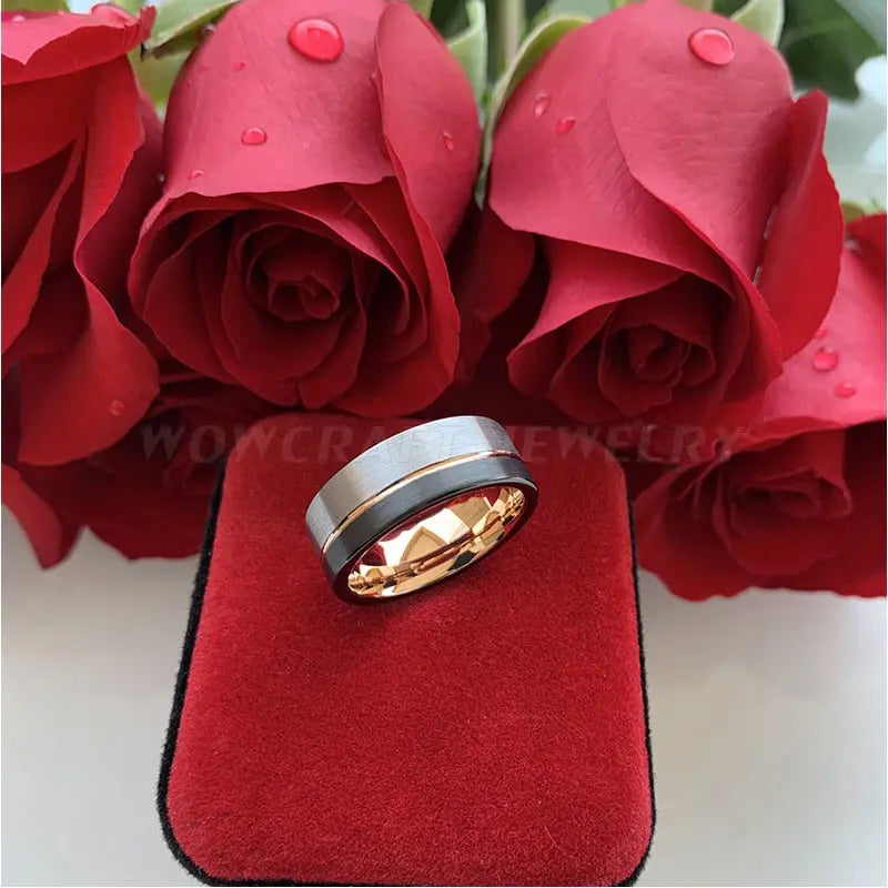 Men's Wedding Band - 5 different styles Moissanite Engagement Rings & Jewelry | Luxus Moissanite | Best ceramic wedding Band collection!|