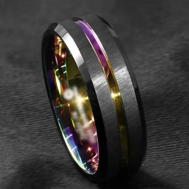 Men's Wedding Band Moissanite Engagement Rings & Jewelry | Luxus Moissanite