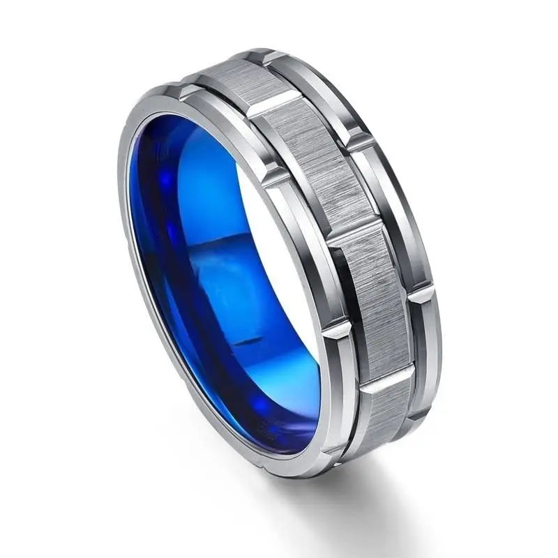 Men's Wedding Band Moissanite Engagement Rings & Jewelry | Luxus Moissanite