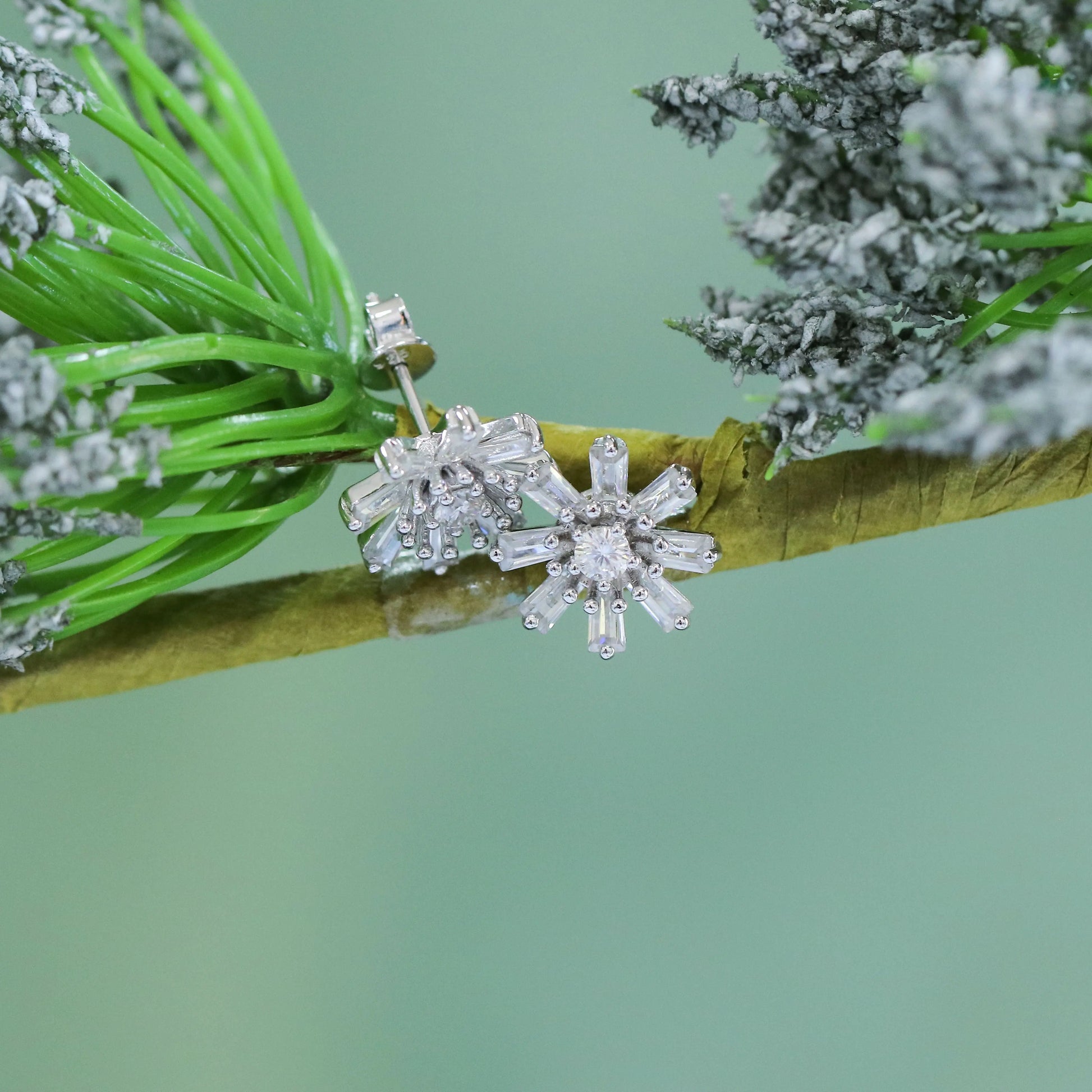 Platinum Plated Silver Emerald Cut Moissanite Earrings 2ctw Moissanite Engagement Rings & Jewelry | Luxus Moissanite