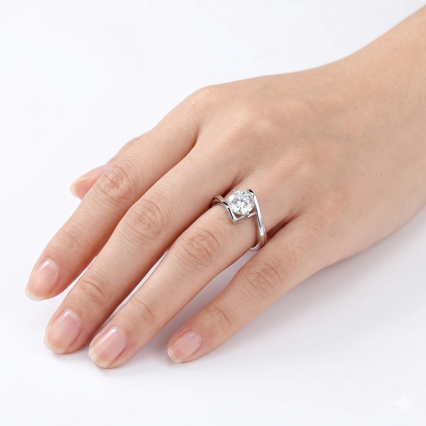 18k White / Yellow / Rose Gold Engagement Ring Set Heart Moissanite 1ct