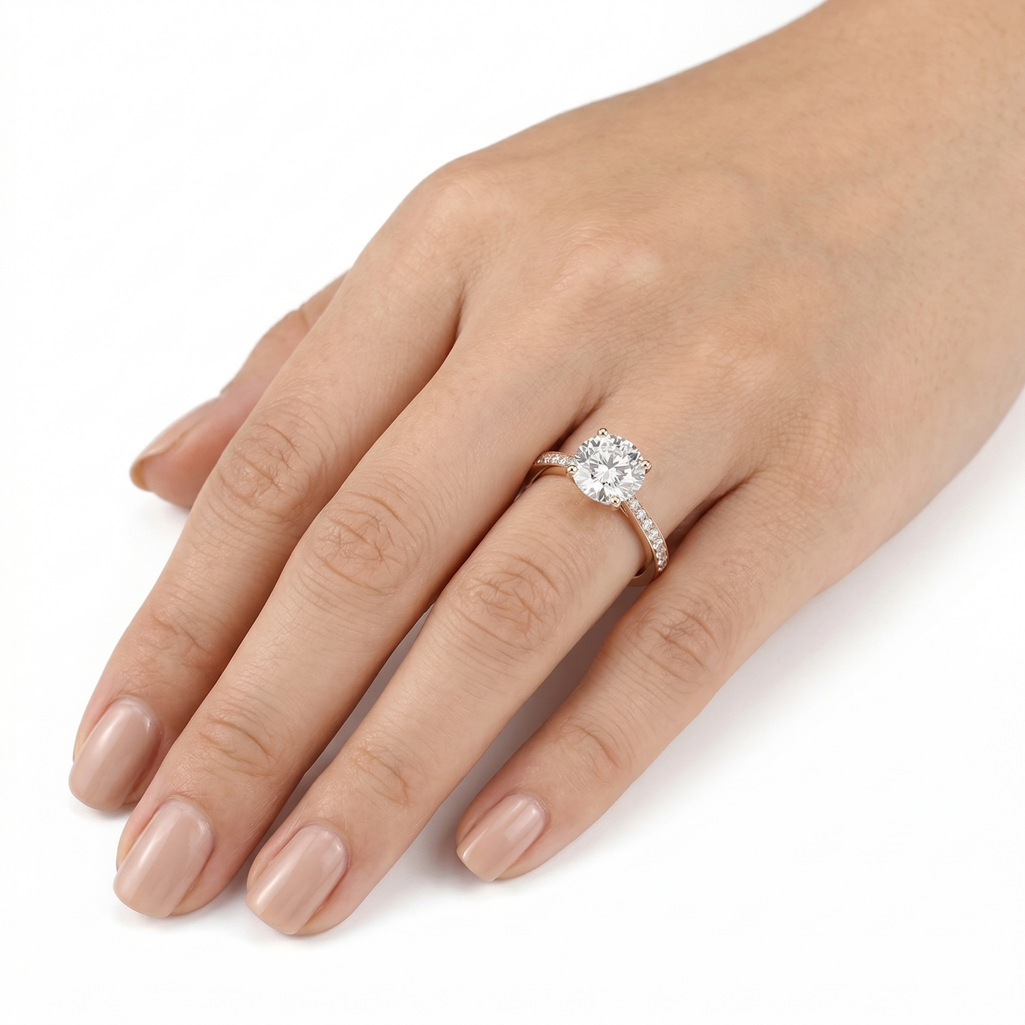 14k Yellow Gold Moissanite Ring 1.2ct Center Stone | Most Beautiful Engagement Rings of All Time